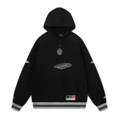 Cross-Border European Size Unisex Casual Loose Versatile Long-Sleeve Pullover Crewneck Hooded Sweatshirt