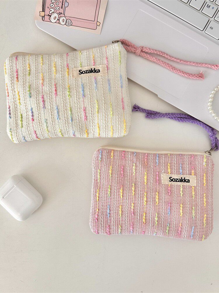 49292 Cute Small Makeup Bag Student Earphones Lipstick Storage Bag Portable Small Bag Girl Makeup Bag