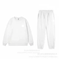 White round neck leggings-suit