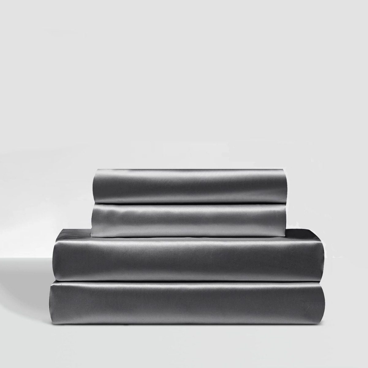 Amazon wish satin bed sheets four-piece satin satin satin fabric bedding pillowcase set wholesale