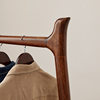 Black Walnut Floor Hanger Household Indoor Solid Wood Coat Rack Room Office Vertical Hanging Clothes Hats