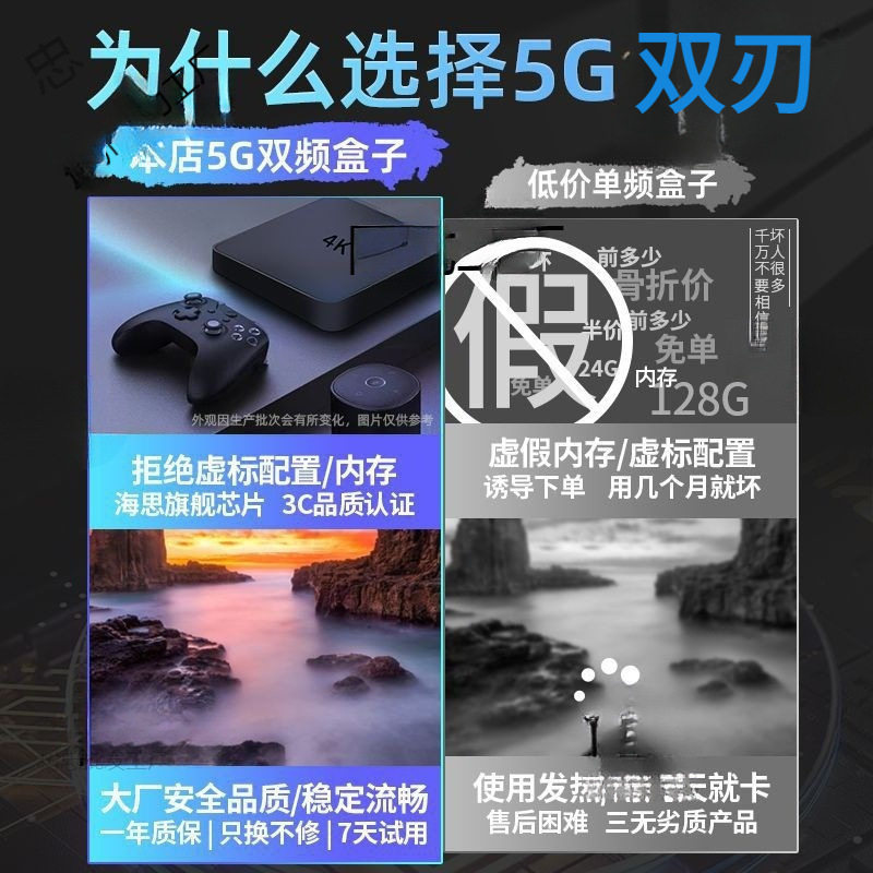 New intelligent network set-top box built-in kiwi fruit wireless high-definition home screen TV box