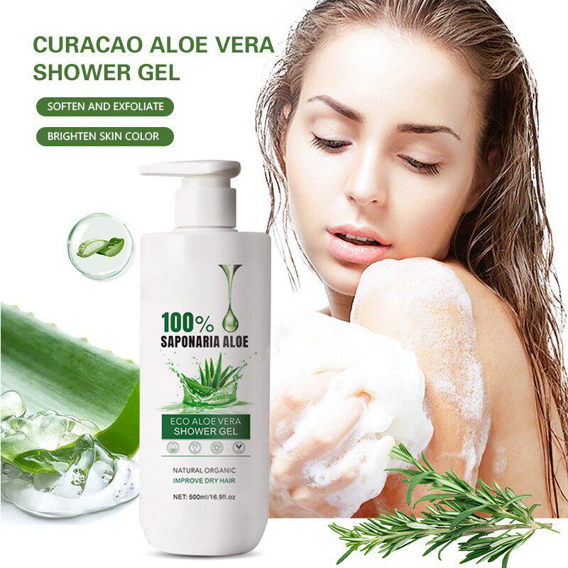 Cross-Border Herbal Aloe Vera Shampoo and Conditioner, Gentle Nourishing Fragrance, Refreshing Shampoo, Full English Foreign Trade Wholesale