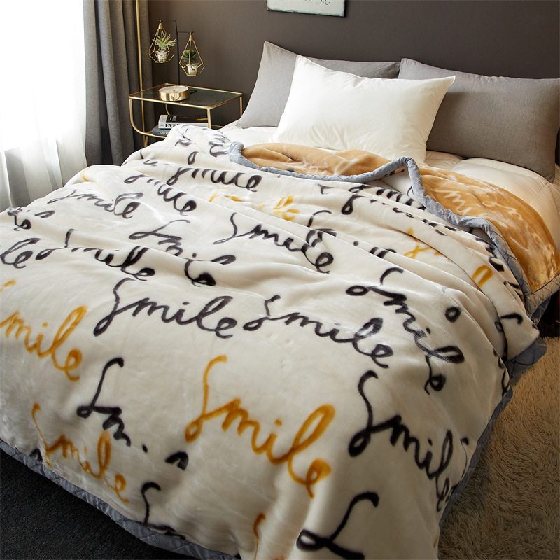 Raschel Blanket Winter Thickeneded Velvet Nap Blanket Bed Sheets Single Dormitory Student Coral Flannel Quilt