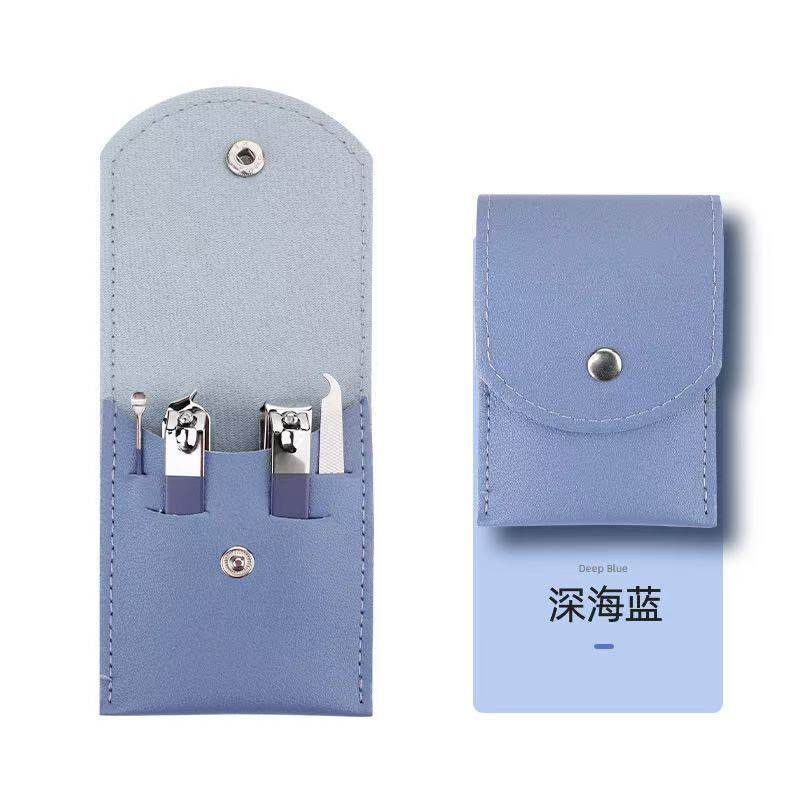 Nail Scissors Set 4-Piece Foldableing Manicure Beauty Manicure Tool Set Nail Clippers Nail Clippers Can Be Printed with Logo