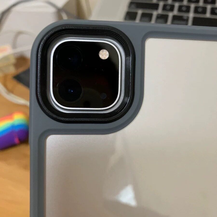 For 2021ipadPro11 contrast color 10.2 protective shell transparent anti-fall 12.9 hard shell mini6 anti-bending bottom shell