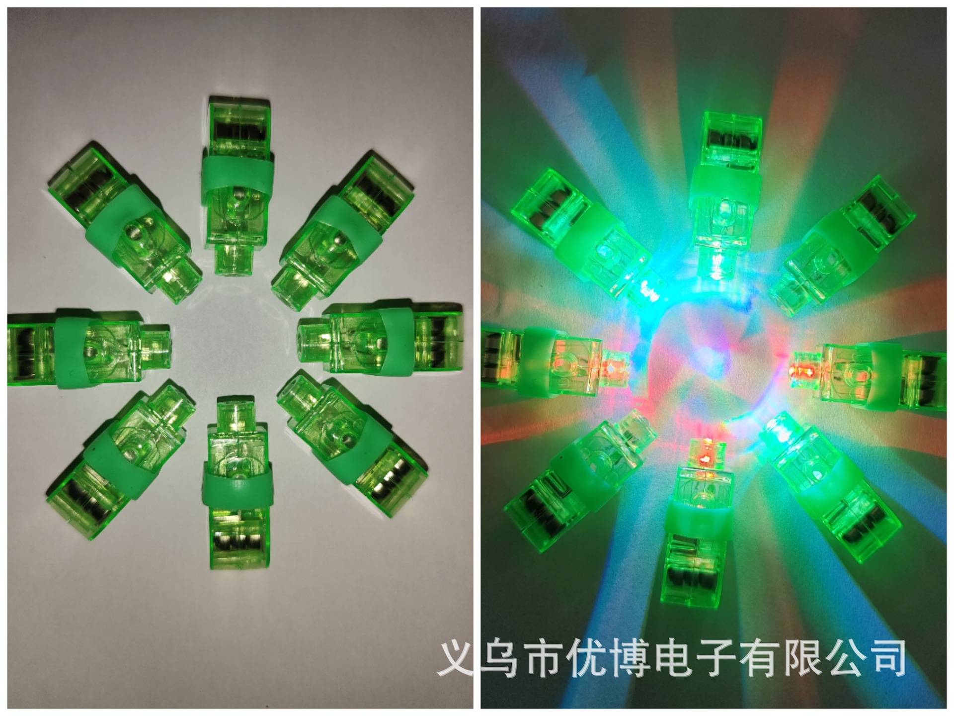 厂家直销LED闪光手指灯冰雕刺身灯夜航灯助威道具发光玩具批发