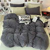 Class a Milk Velvet Four-Piece Winter Simple Bedding Set Student Dormitory Three-Piece Velvet Fitted Sheet Set