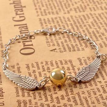 Golden Snitch Artifact Bracelet Hourglass Necklace Feather Bookmark Foreign Trade Creative Peripheral Alloy Vintage Jewelry Wholesale