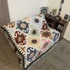 Color Geometric Features Blanket Sofa Cover Blanket Outdoor Camping Tent Cushion Blanket Cotton Blanket Support Wholesale
