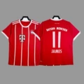 2017-18 Bayern Munich Home Jersey + Printed 11