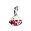 Restaurant Striped Crystal Red Wine Decanter with Slanted Mouth for Quick Decanting Wine Decanter for Home Use and Commercial Use