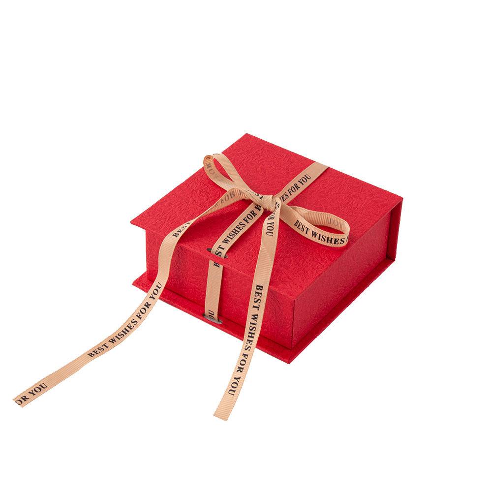 Flip box jewelry box book-shaped gift box ring earrings bracelet necklace jewelry packaging box bow gift box