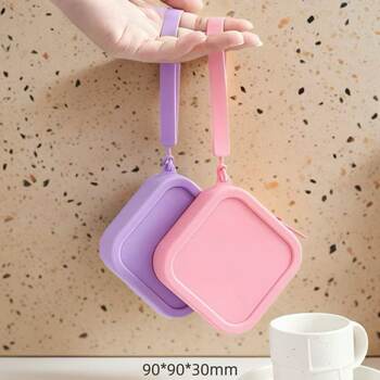 Silicone Cosmetic Bag, Lipstick Bag, Earphone Storage Bag, Card Holder, Wallet, Data Cable, Power Bank, Coin Purse, Waterproof