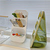 New Multifunctional Chopstick Cage Household Draining Three-Layer Oblique Chopstick Barrel Kitchen Spoon Chopstick Storage Rack