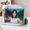 High-End Glass Photo Frame Display Stand 6 Inches 7inch 8inch A4 Couple Wedding Photo Transparent Crystal Photo Frame Empty Frame Wholesale