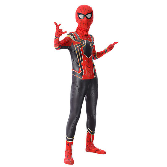 European and American Halloween Spider-Man Tights Child Miles Clothes Hero Expedition cos Costume jumpsuit