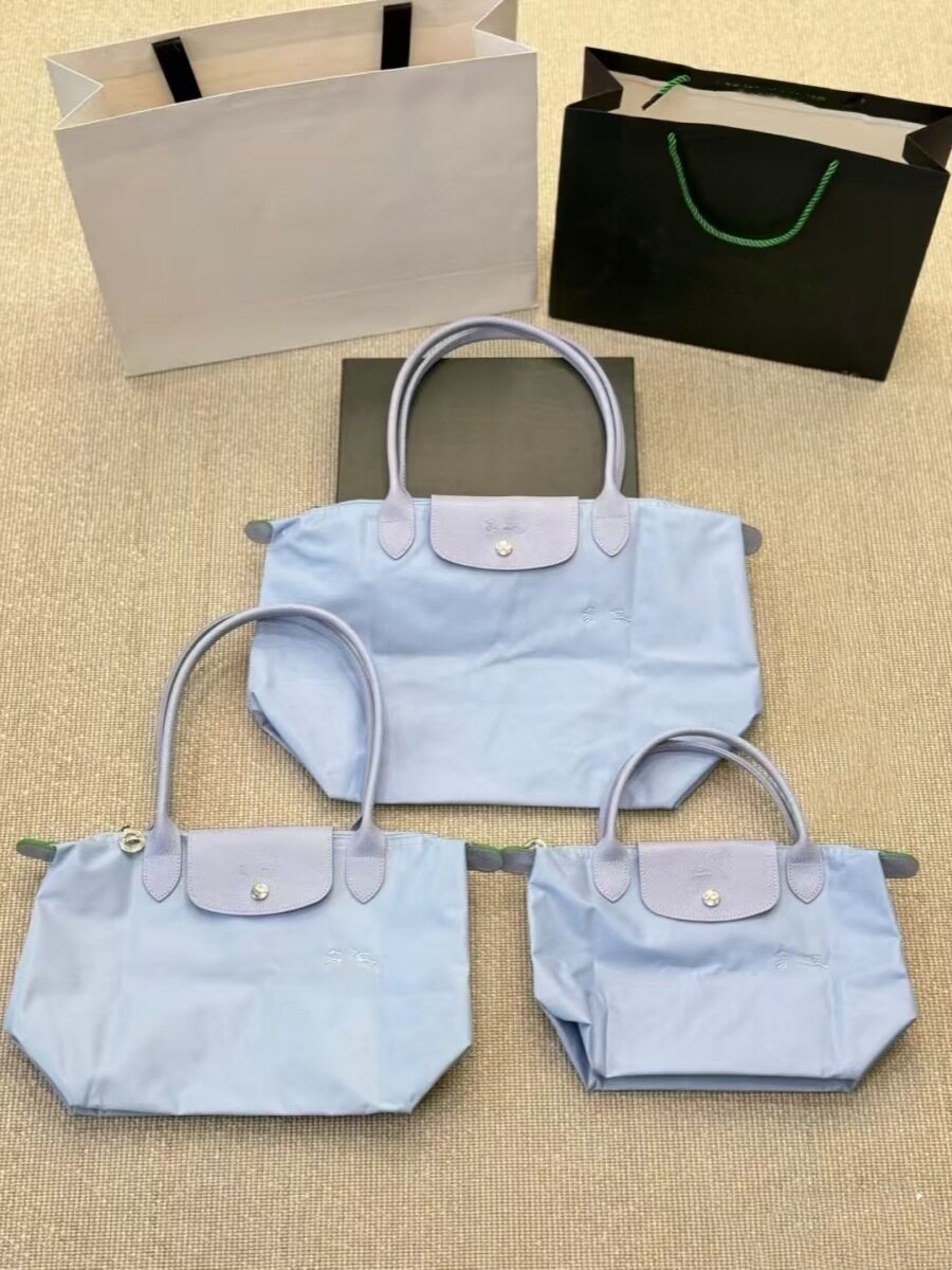 French Longchamp Bag 70Th Anniversary Edition Handbag Classic Dumpling Bag Nylon Tote Bag Commuter Bag Genuine Leather Women's Bag