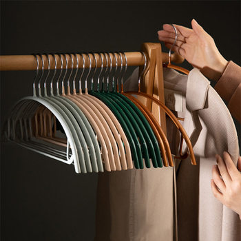 Clothes rack home hanging clothes support thick non-slip seamless clothes hanging clothes rack hook drying clothes rack wholesale