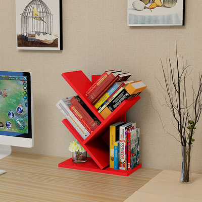 创意彩色储物架 桌面树形书架简易置物架 学生桌上收纳架厂家批发