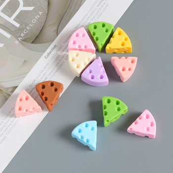 Simulated Food Toy Cheese Resin Accessories DIY Cream Glue Mobile Phone Case Refrigerator Magnet Hole Shoe Jewelry Patch Material