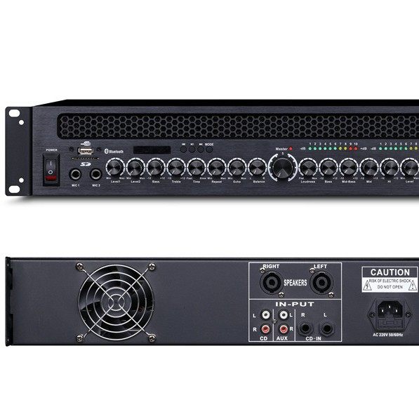 Professional Home Ktv Card Package Amplifier Karaoke Multi-Function Conference Engineering Audio USB Dedicated Amplifier Digital