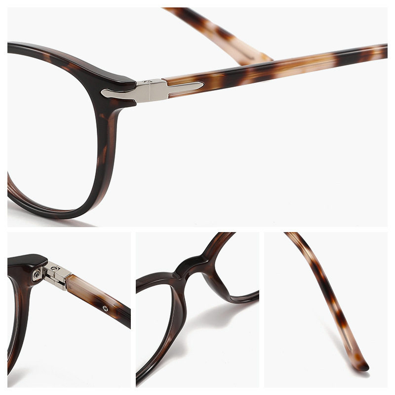 European and American New Cross-Border Windproof Blue Light Frame Trendy Flat Mirror Square Progressive Color Women's Glasses Frame