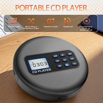 Cross-Border Multifunctional Cd Player Portable Learning Disc Repeater Stereo Bluetooth Audio Player