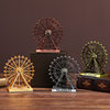 Ferris Wheel Retro Model Metal Crafts High-End Iron Art Home Living Room Desktop Tv Cabinet Decorative Ornaments