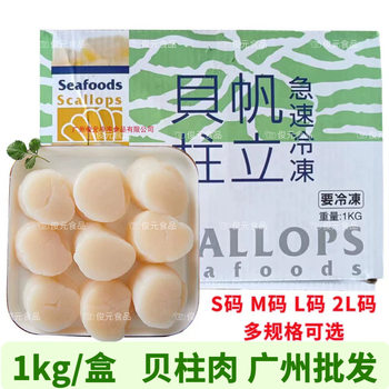 Scallops, Sashimi, Snowflake Scallops, Large Scallop Meat, 2L Scallop Meat, Japanese Seafood Barbecue Ingredients