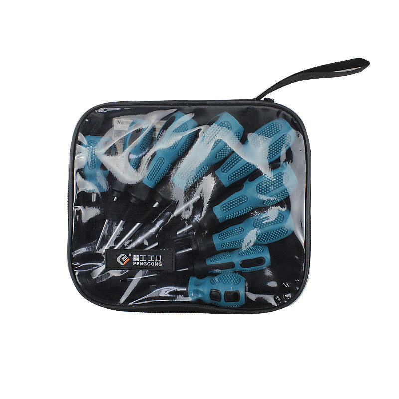 鹏工十字一字螺丝刀批发 铬钒钢强磁硬度手动螺丝批 起子小改锥