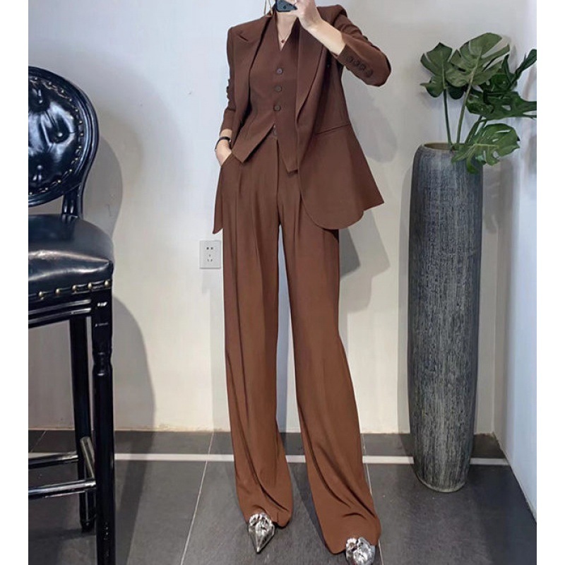 (Mới) Mã K0407 Giá 2860K: Áo Vest Nữ Chtyai Vest Cả Bộ 3 Món Hàng Mùa Xuân Thu Đông Thời Trang Nữ Đồ Công Sở Chất Liệu G06 Sản Phẩm Mới, (Miễn Phí Vận Chuyển Toàn Quốc).