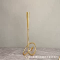 G gold metal candle holder large 17*14*42cm