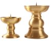 Brass Candlestick with a Smooth Surface for Home Use, for Worshiping Buddha, in Front of the Altar, Copper Candlestick, Oil Lamp, Lamp Holder, Buddhist Supplies