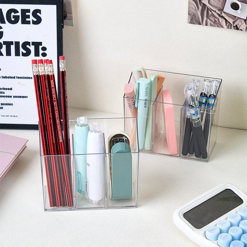 Cosmetics Storage Box, Jewelry Compartment, Transparent Acrylic Desktop Organizer, Narrow Long Small Box for Amazon Cross-Border Stationery