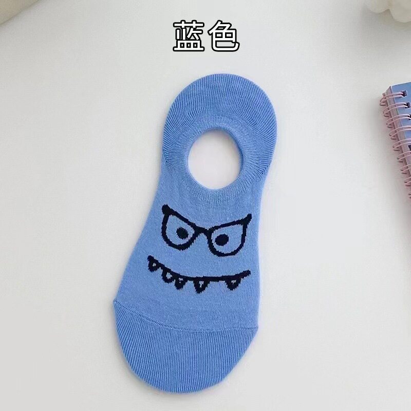 卡通搞怪船袜女袜子夏季薄款硅胶防滑隐形浅口日系可爱短袜ins潮
