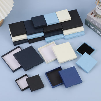 Amazon jewelry box jewelry packaging carton necklace ring pendant height 1.6 jewelry box manufacturers direct supply