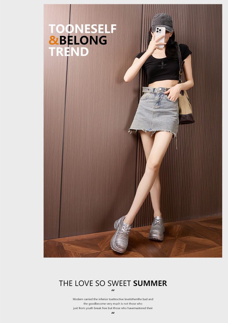 Dép sandal nữ xỏ ngón đế bệt mùa hè thoáng khí — Bạc, Đen chi tiết 11