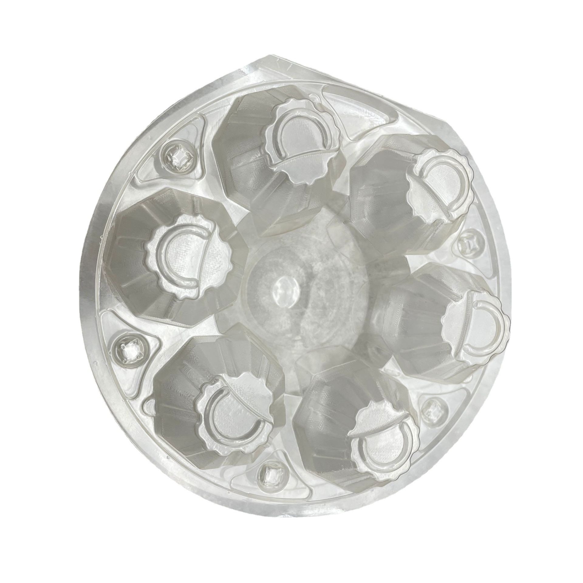 Egg tray 6 round pet disc egg tray box blister technology thickened egg tray manufacturers wholesale