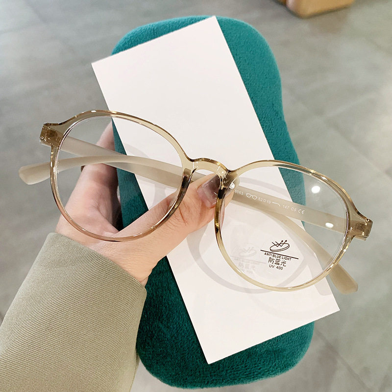 New TR8063 screwless glasses frame for men and women without makeup wind anti-blue light glasses can be equipped with myopia frame