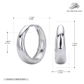 14MM 925 Silver Plated Platinum