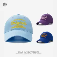 New Korean Style Sun Protection Baseball Cap Original Oversized Deep Face-Slimming Embroidery Versatile Duckbill Cap Wholesale