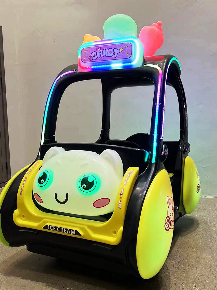 Square amusement car night market stall children bumper car New luminous double parent-child electric go-kart off-road vehicle