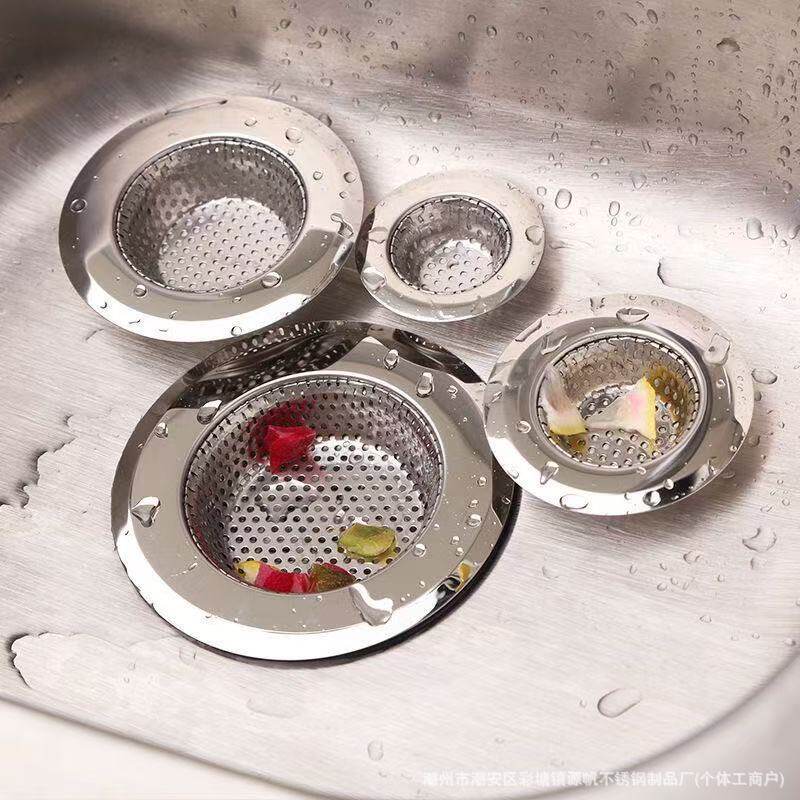 Stainless Steel Kitchen Sink Drain Filter Net, Sink Floor Drain Filter Net, Dishwashing Basin, Washbasin Anti-Odor