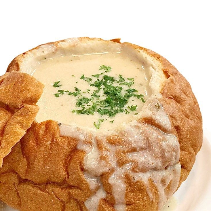 French Magic Ball Soup Bowl Bread Thai Curry Chicken Soup Creative Specialty Ingredients Semi-Finished Products Commercial Western Restaurant