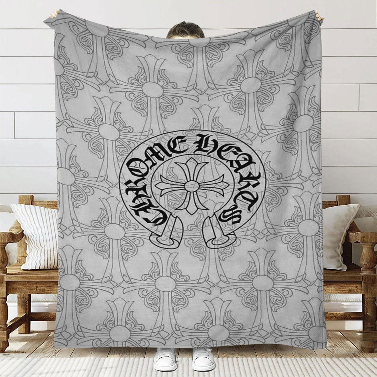 Factory Direct Cross-border Thickened Crohn Flannel Blanket Office Air Conditioning Storage Blanket Travel Blanket First Class