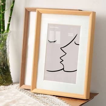 Solid Wood Photo Frame Wall Hanging Simple Decorative Picture Frame 24 30 Inch 36 4K Outer Frame Framed Picture Frame Nailed A4A3