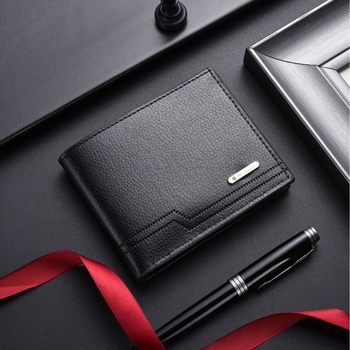 New 2026 Thin Wallet for Men, Short Horizontal Style with Multiple Card Slots, Fashionable and Simple Youth Card Holder for Men