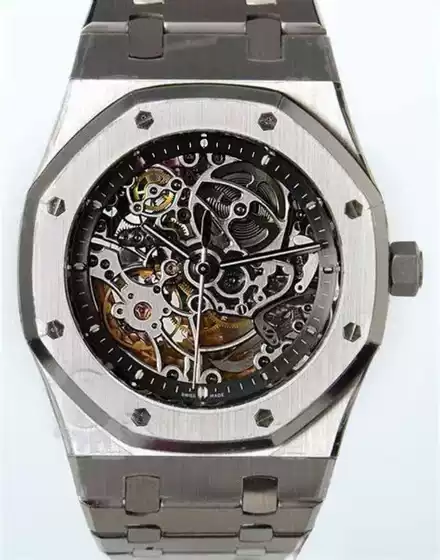Royal Oak 15407 Fully Automatic Mechanical Watch Waterproof Luminous Steel Band Men's Watch