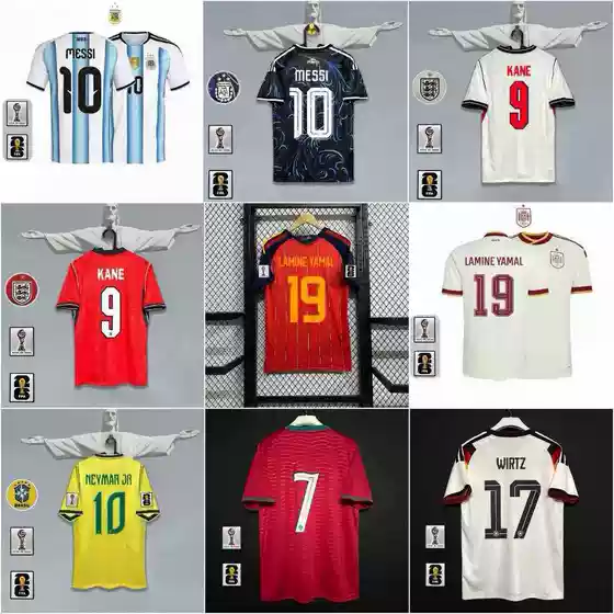2627 World Cup Spain Argentina Brazil Portugal France Germany England Croatia Football Jerseys